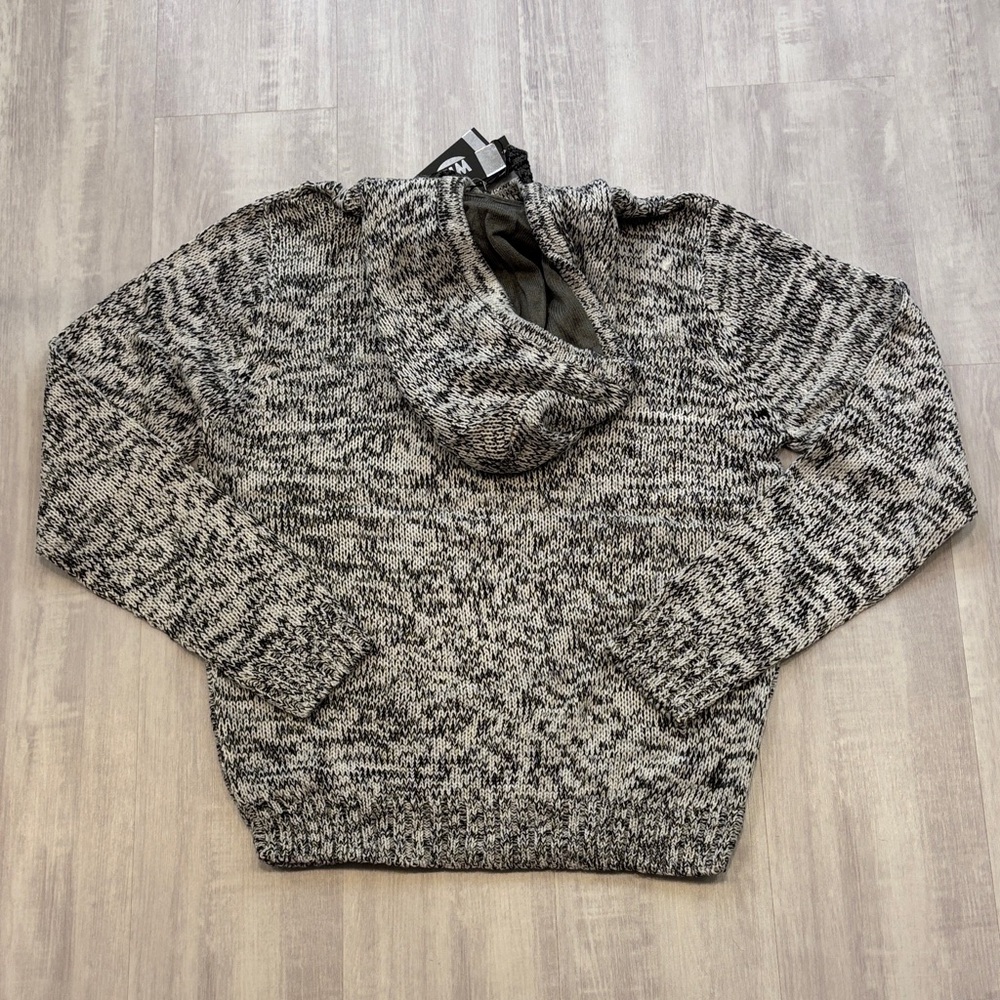 Fried Denim Premium Denim Collection Knitted Sweater Hooded New w Tags Medium - Picture 3 of 5